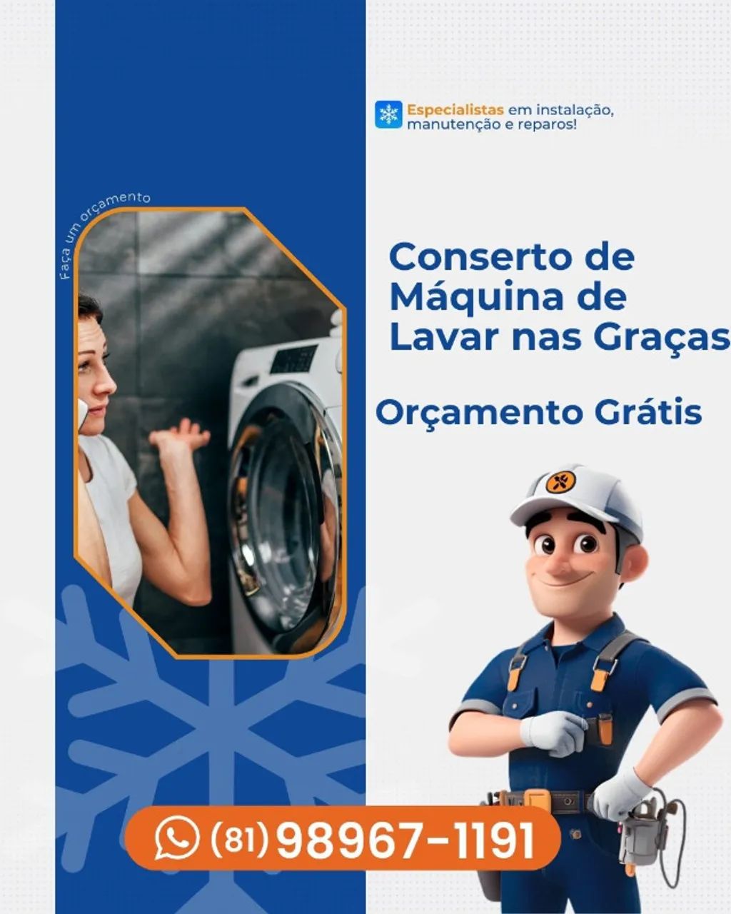 Conserto de Máquina de Lavar nas Graças - Orçamento Grátis
