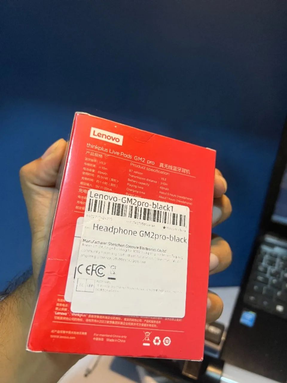 Fone Lenovo GM2 Pro Original - Low Latency e À Prova D'água - Foto 5