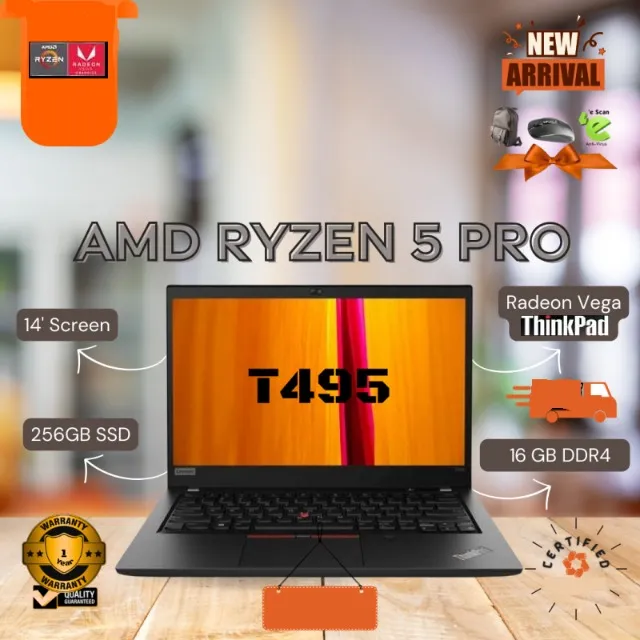 Notebook Lenovo Thinkpad T495 16GB SSD256 gb