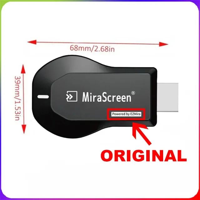 Mirascreen Transforme TV em Smart TV (tipo chromecast) Espelhamento de Tela Wi-Fi Hdmi  - Foto 5