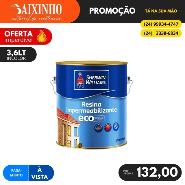 Resina Impermeabilizante 3,6 Litros Sherwin Williams