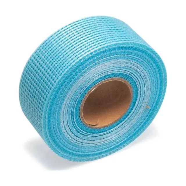 Fita Telada Auto Adesiva Drywall Gesso 48mm x 100 Metros Azul Lotus 1871 - Foto 3