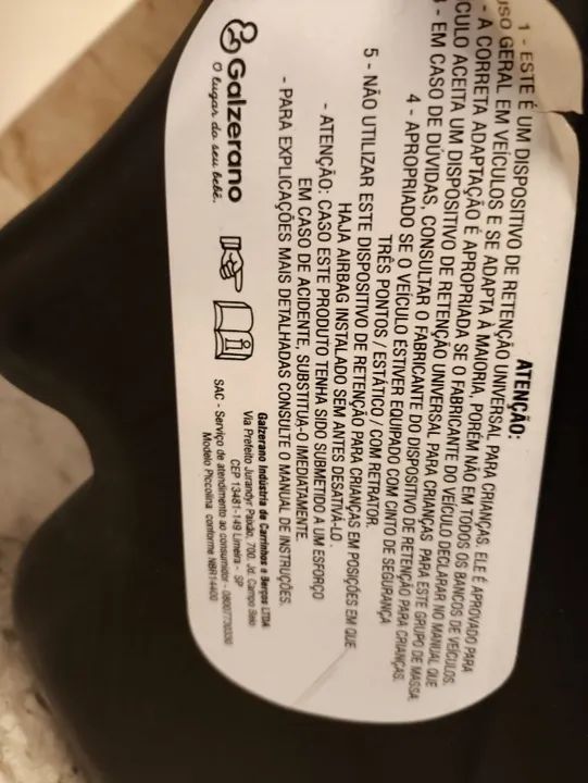 Bebê conforto Galzerano  - Foto 5