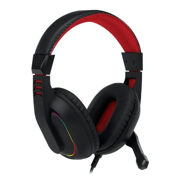 Headset Gamer Redragon Ares H120-Rgb, 2x P2+Usb, Rgb, Preto com Vermelho - Foto 3
