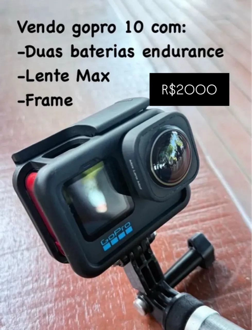 Gopro 10 com lente max