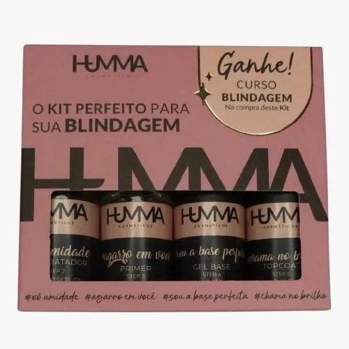 HKit blindagem unhas em gel -  Humma