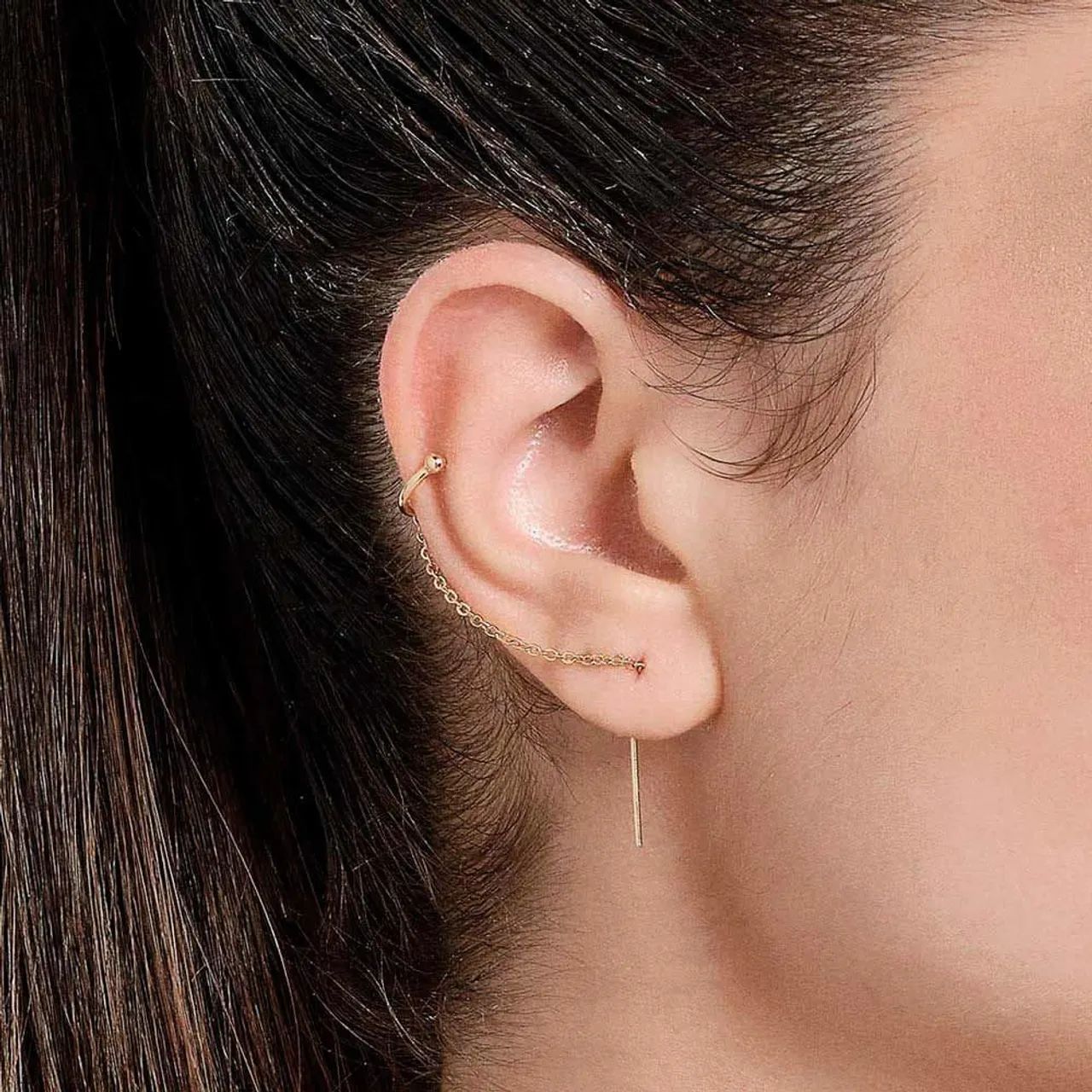 Queima de estoque Rommanel - Brinco Ear cuff - Foto 2