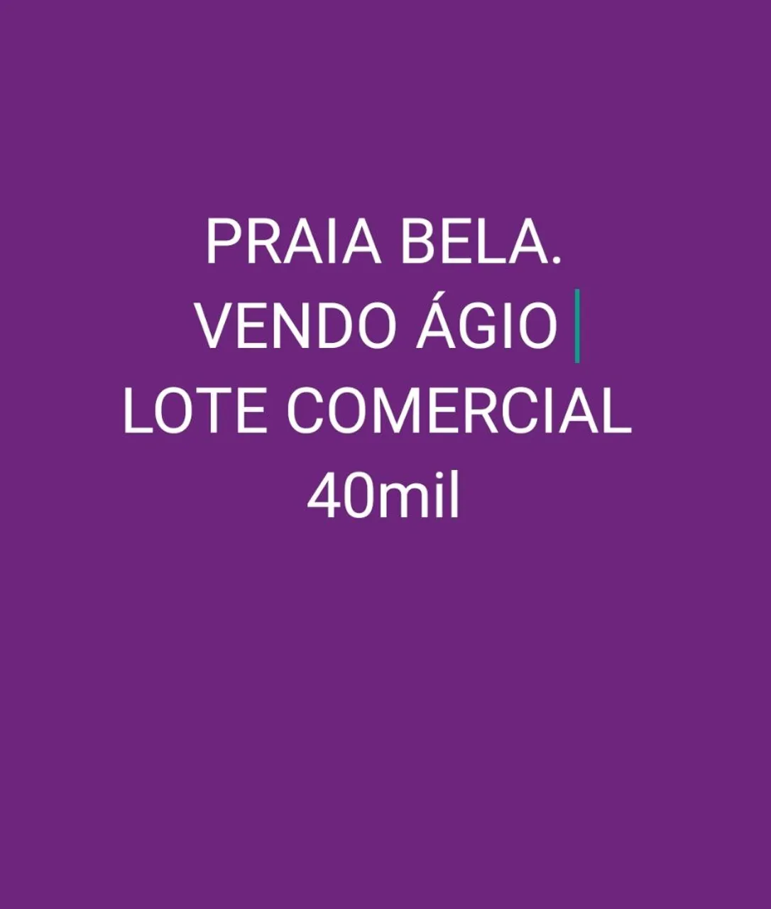 Ágio lote comercial