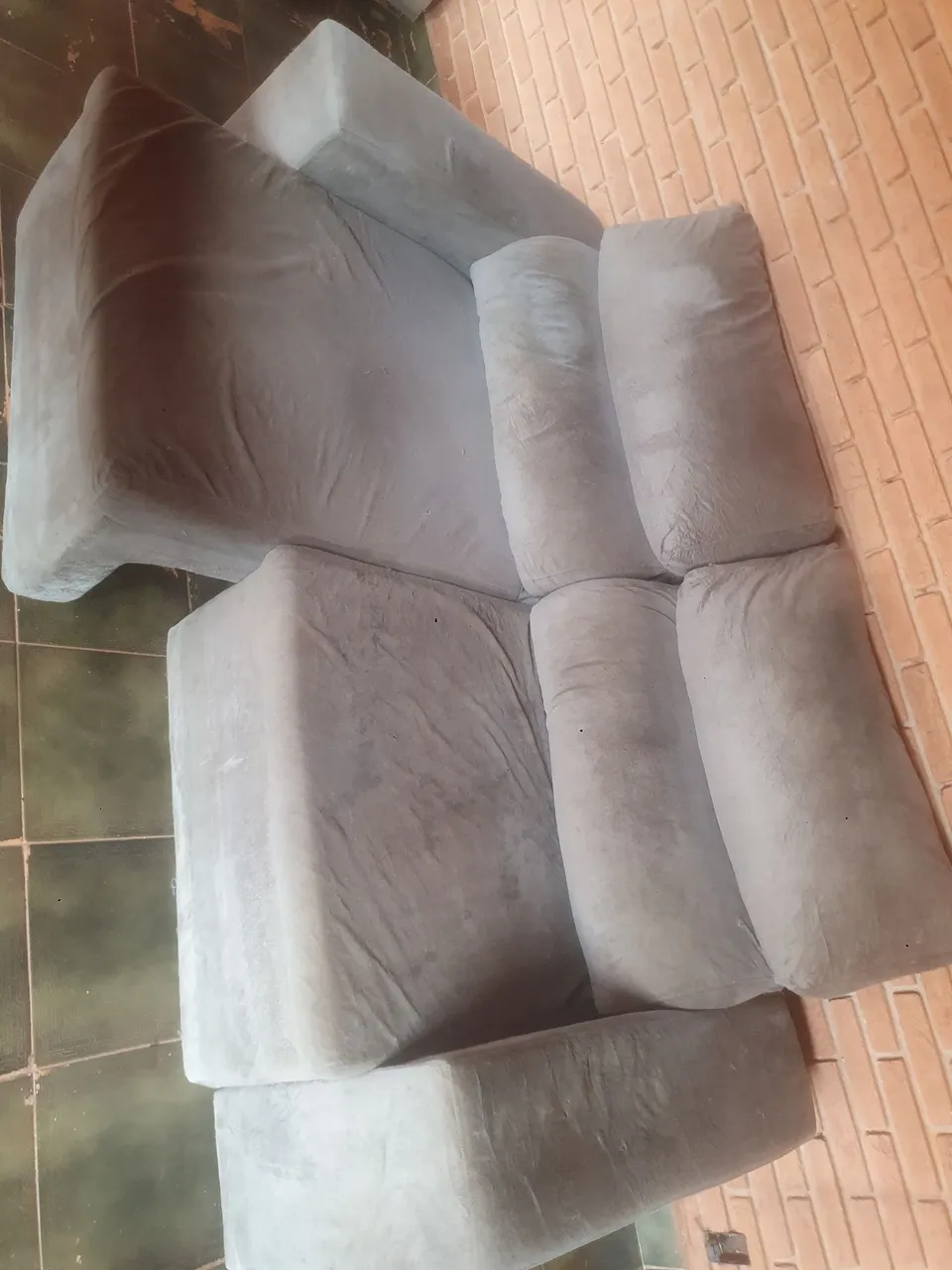 Sofá Modular Cinza Confortável
