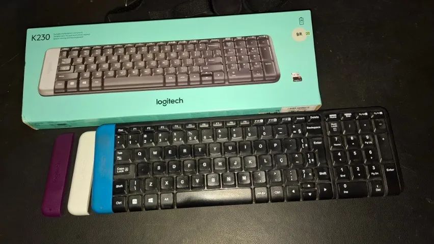 Teclado Sem Fio Compacto Logitech K230 na Caixa (sem adaptador) - Foto 5