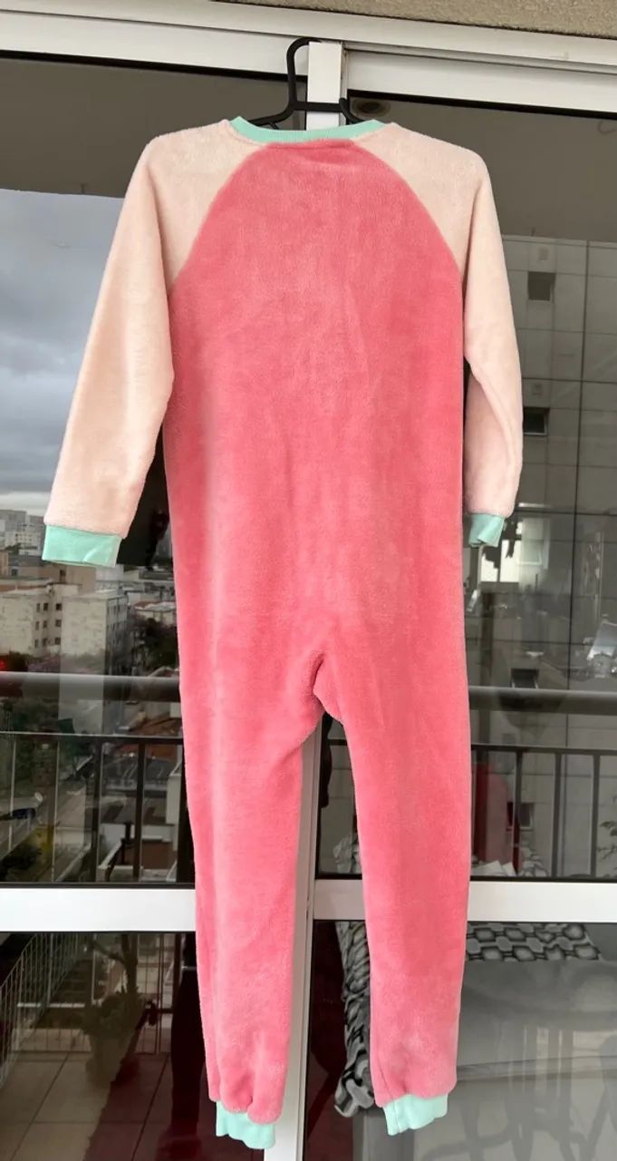 Macacão pijama de Pelúcia Infantil de Gatinho - Foto 2