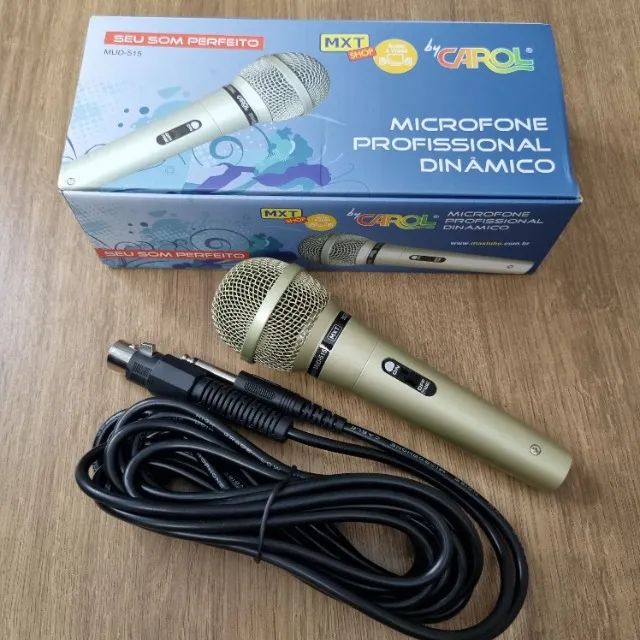 Microfone MXT com Fio Pro Dinâmico + Cabo - Foto 3