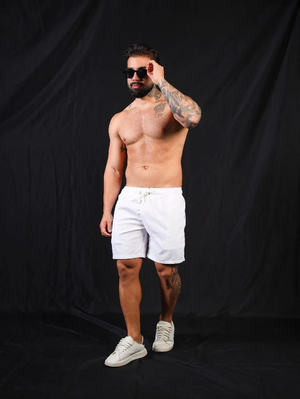 Shorts Masculinos Linho - Foto 2