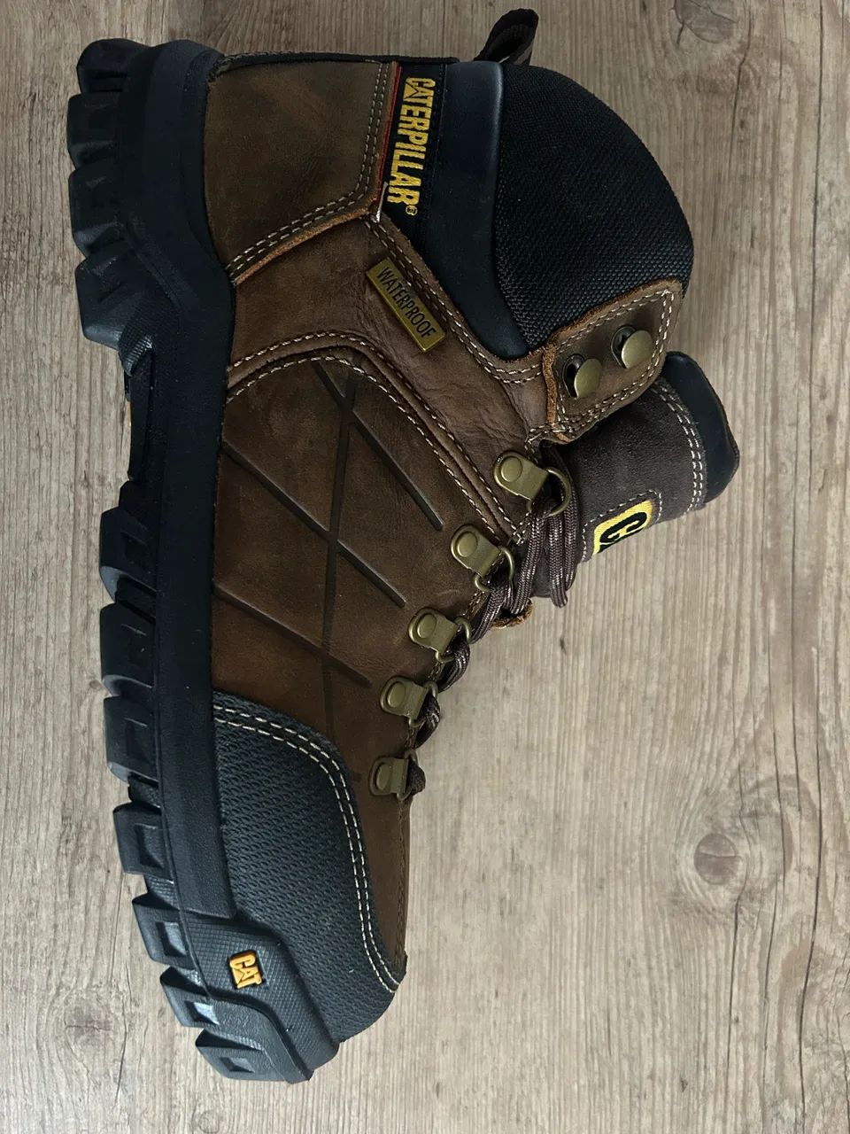 Bota Caterpillar Original Threshold WP Marrom - Real Brown - Foto 4