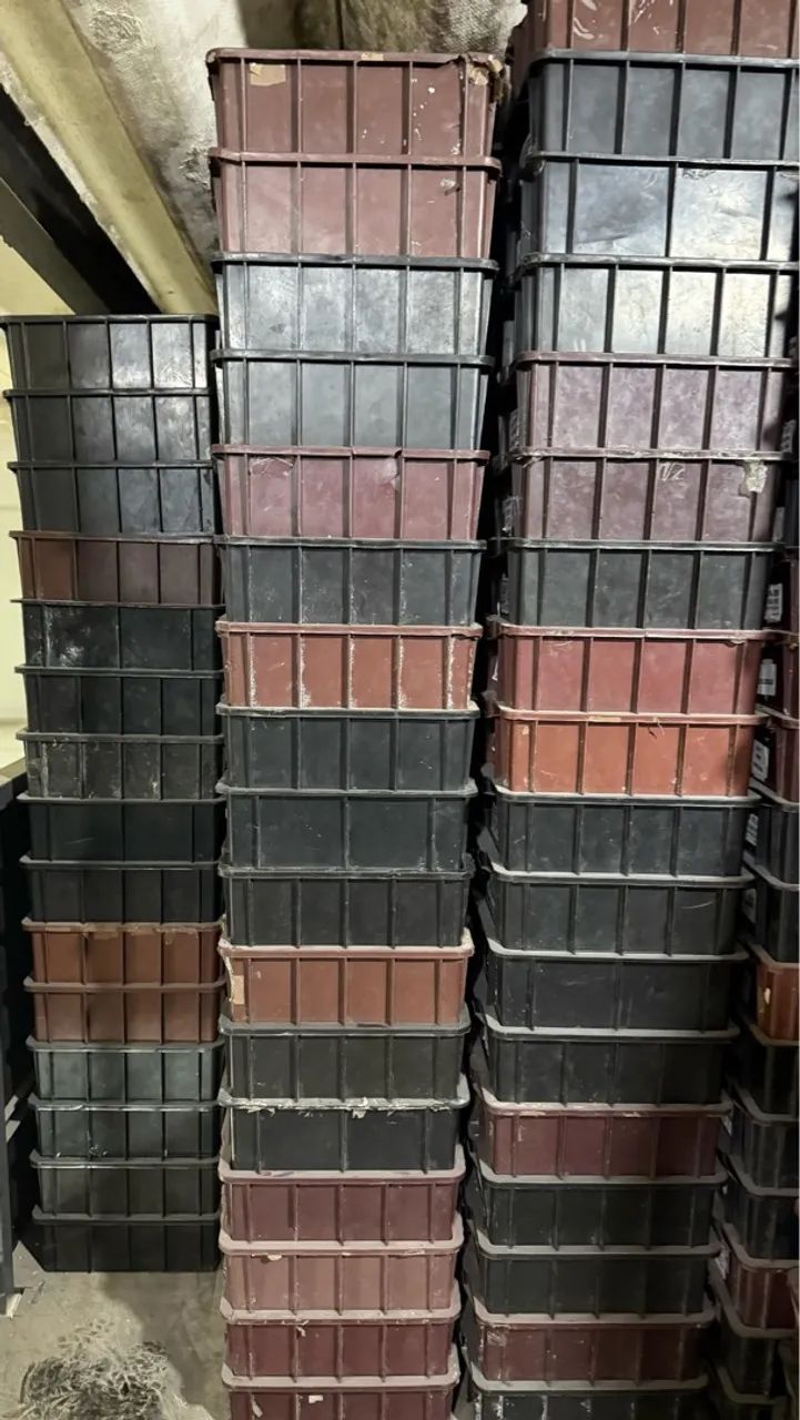 Caixas plásticas para estoque resistente empilhável - Foto 3