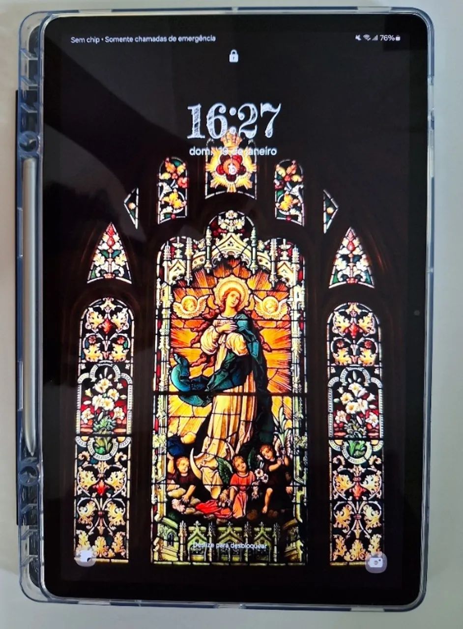 Tablet Samsung S7 FE 128GB com S-PEN Prata