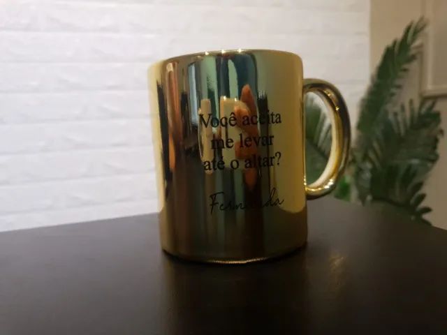 Caneca Dourada, Prateada e Rosê Personalizada - Foto 4