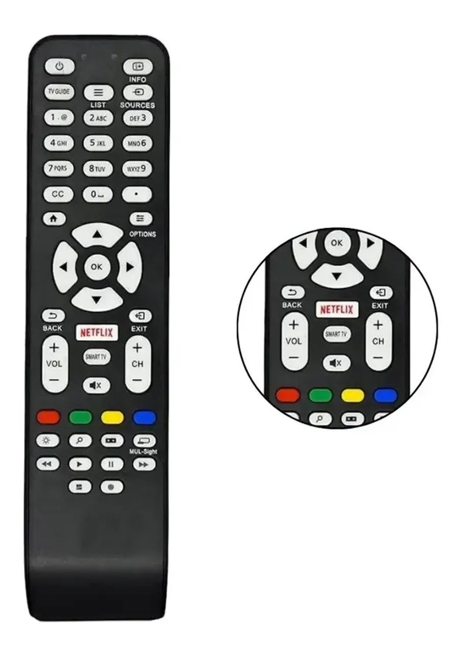 CONTROLE REMOTO SAMRT TV AOC
