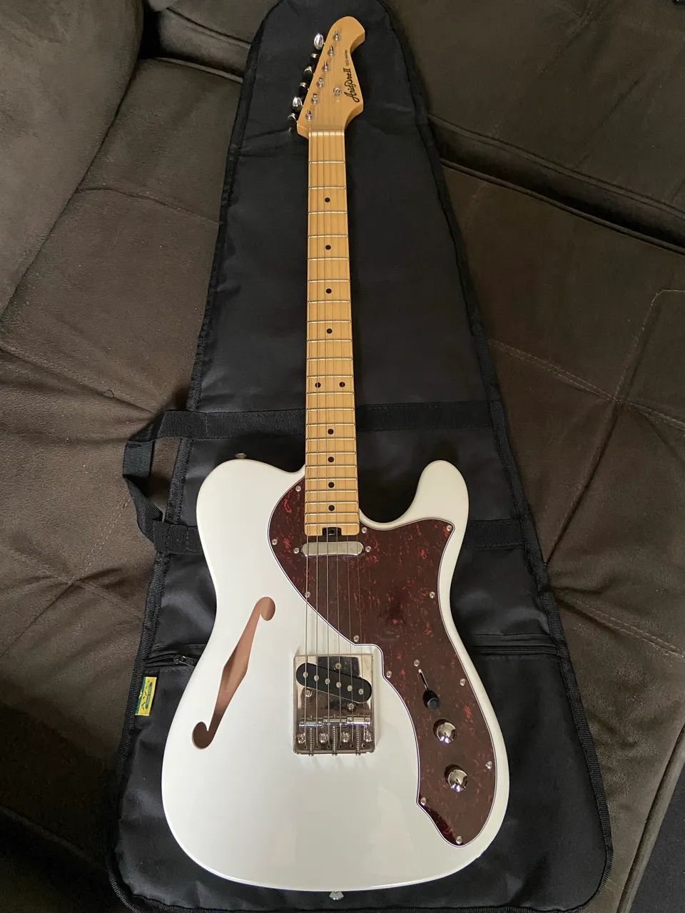  Guitarra Telecaster ariapro ll white tortoise puckguard