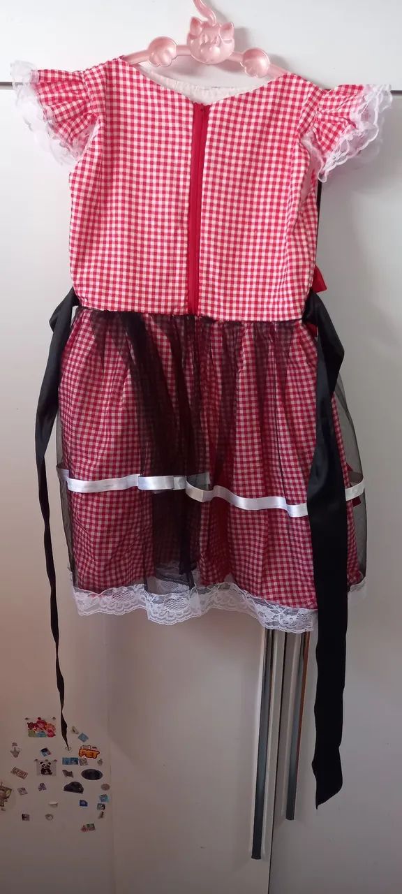 Vestido de Quadrilha 6 a 8 anos - Foto 3