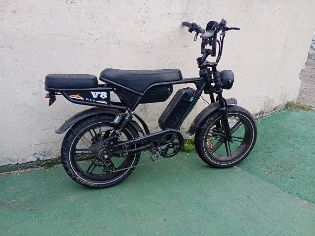 Bicicleta elétrica v8 ultra 