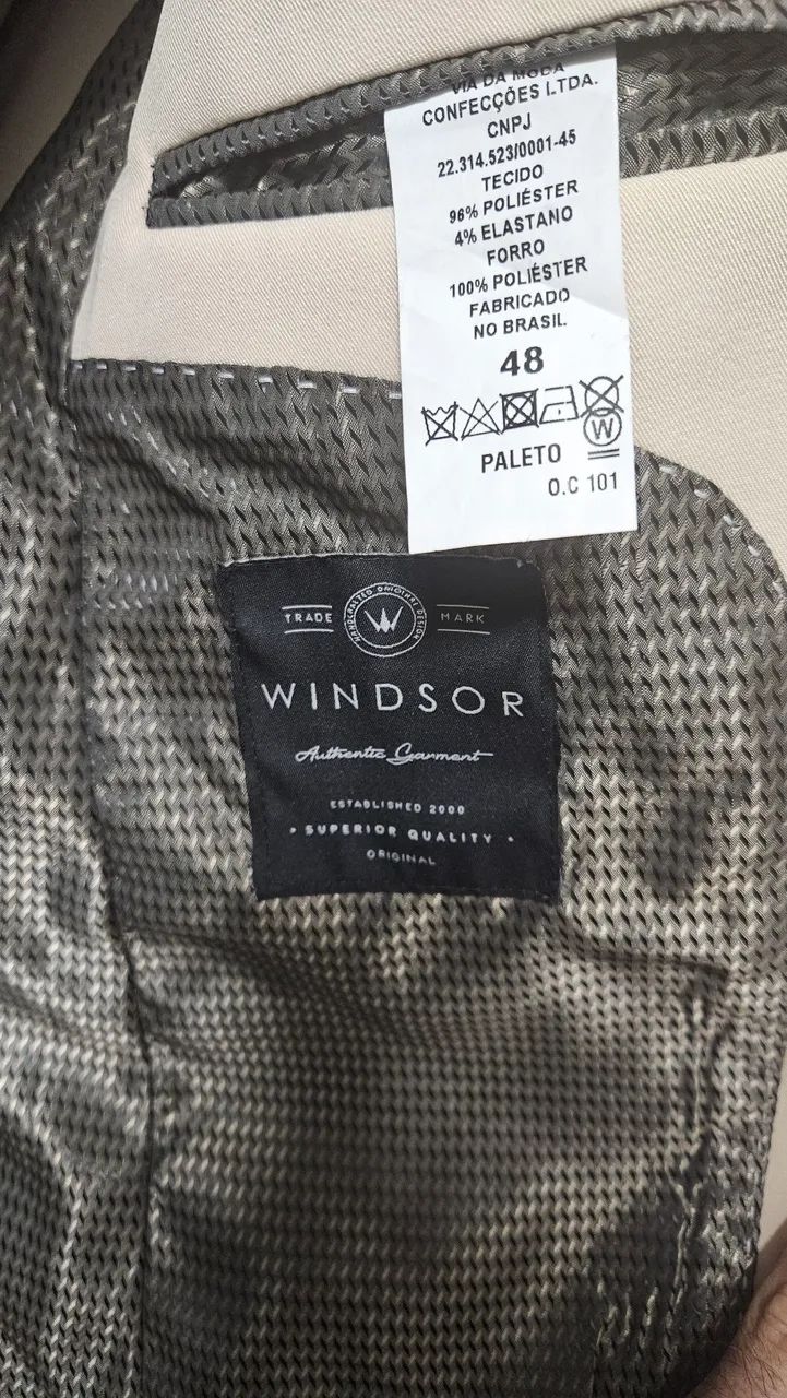 Terno Microfibra Windsor Areia Tam.48 - Foto 5