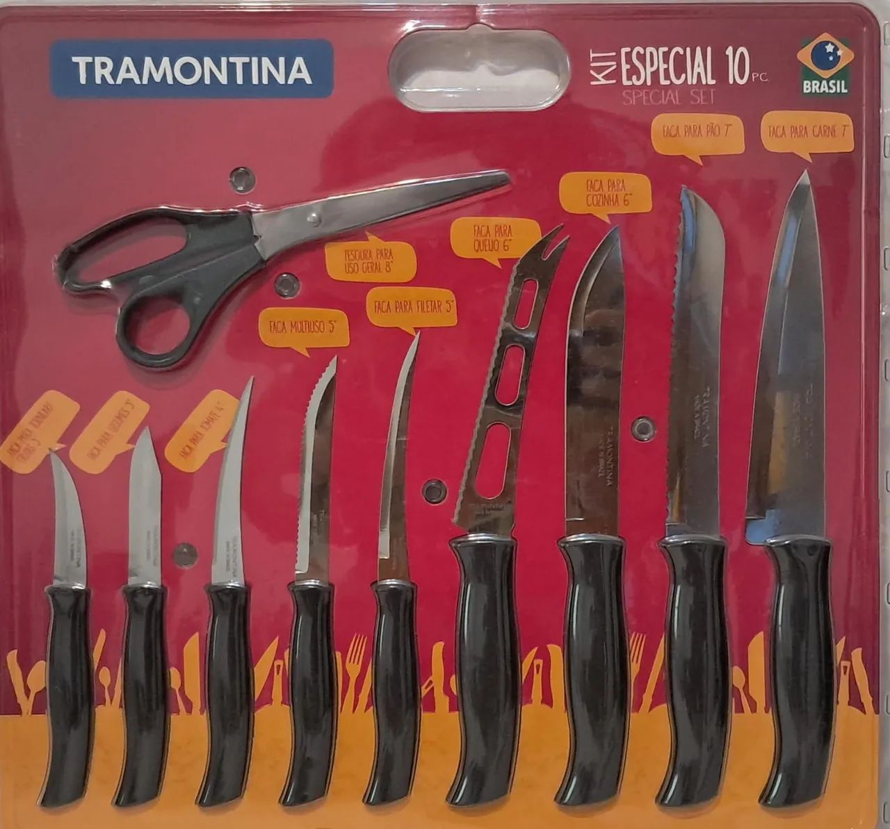CONJUNTO DE FACAS ESPECIAL 10 TRAMONTINA