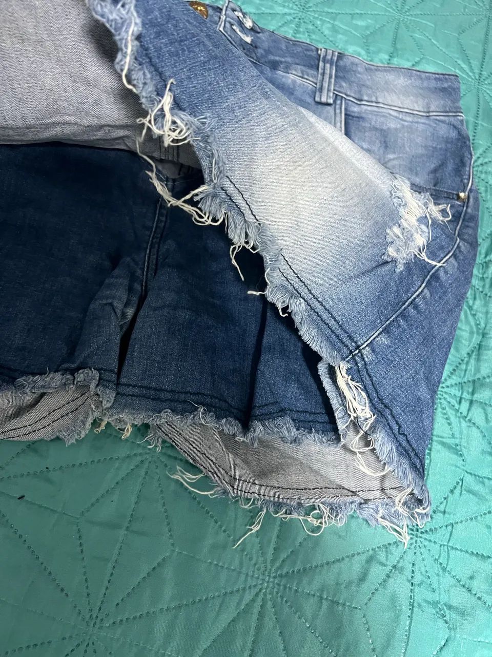 Short saia Jeans tamanho 48 - Foto 3