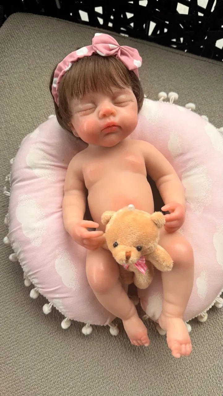 BEBÊ REBORN SILICONE SÓLIDO  - Foto 2