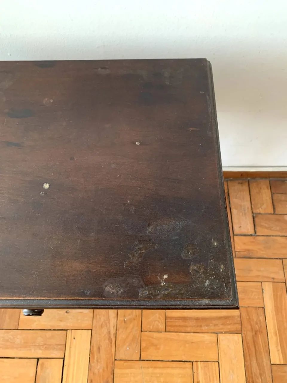 Mesa de cabeceira / Criado-mudo antigo em madeira maciça - Foto 3