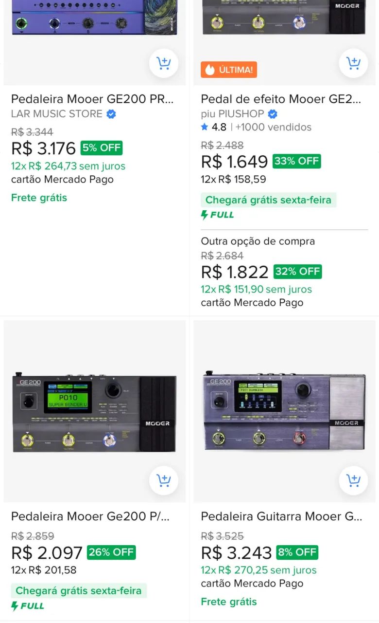 Pedaleira MOOER GE200