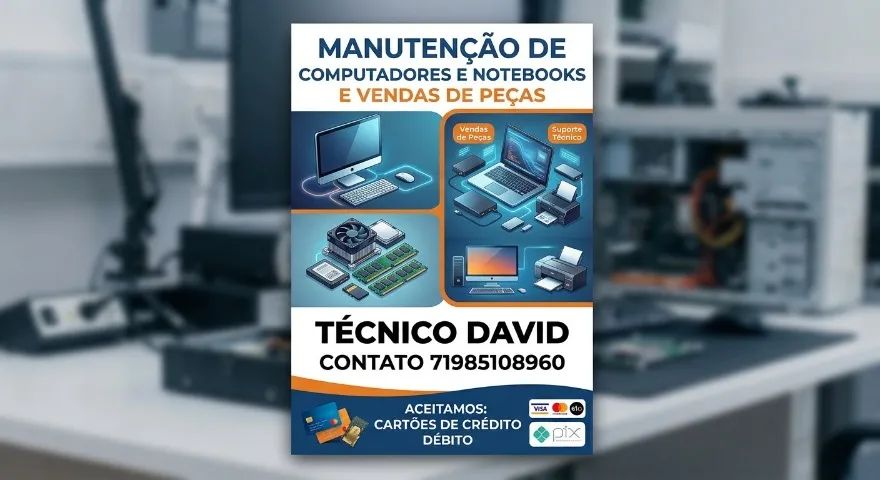 MANUTENÇÃO EM COMPUTADORES E NOTEBOOKS - Foto 4