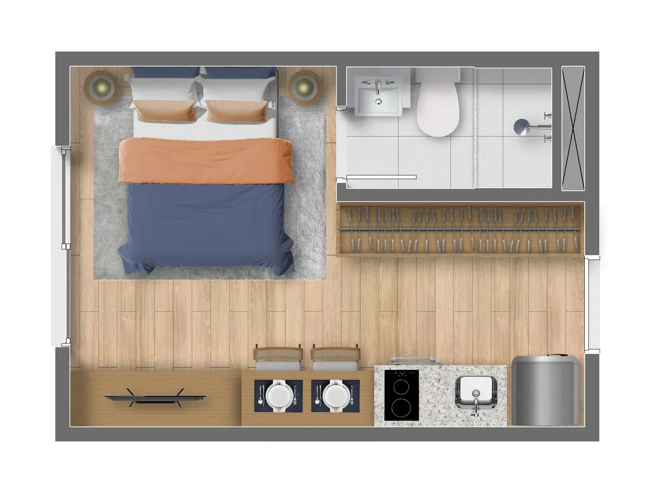 PLANTA 16m²