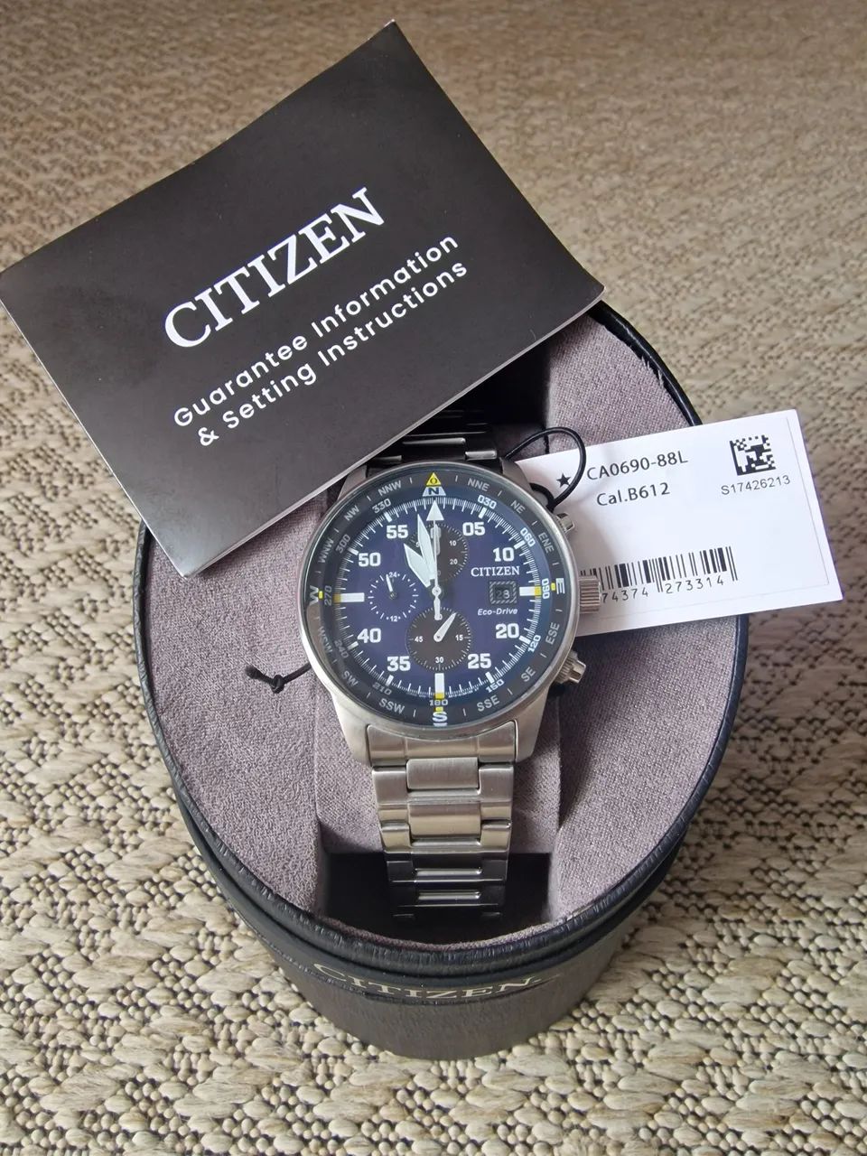 Citizen Eco Drive Aviator Novo
