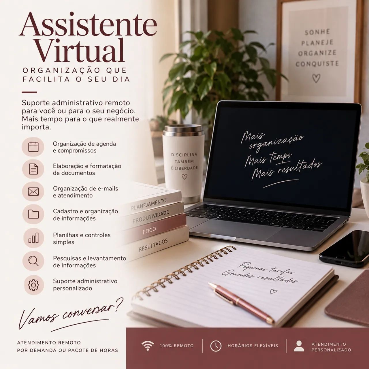 Assistente Virtual | Suporte Administrativo Remoto por Horas