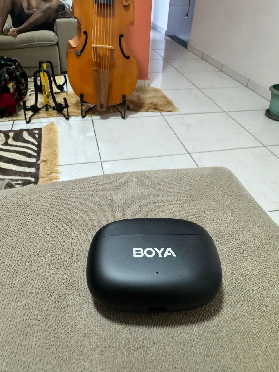 Microfone Sem Fio Boya mini-12 - Lighting e USB-C - Foto 4