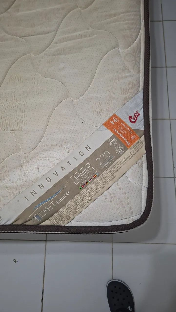Cama Box Casal com Colchão Castor - Foto 3