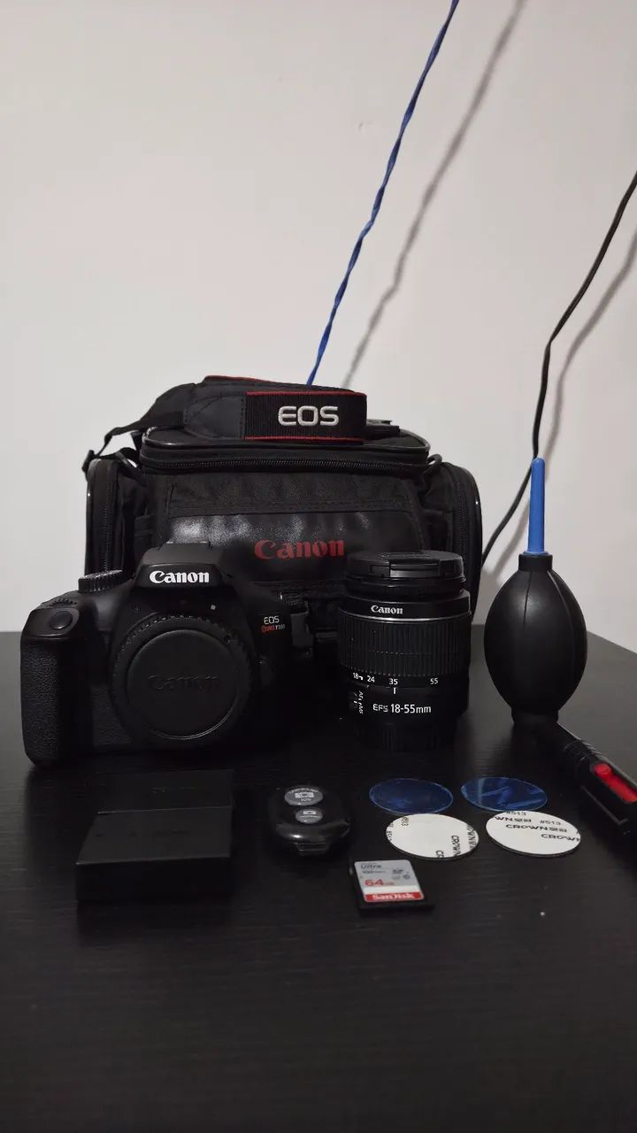 Canon Rebel T100 + Lente 18-55mm | Completa