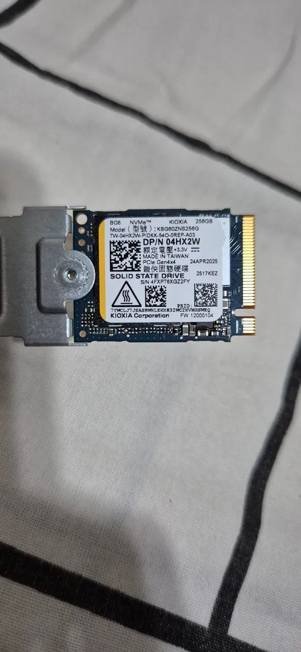 SSD 256GB NVME - Notebook