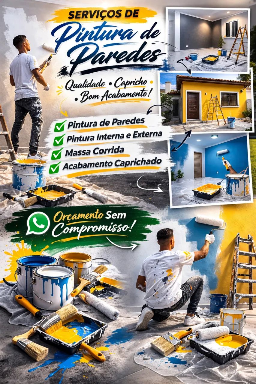 Serviços de pintura | Pintura interna e externa 