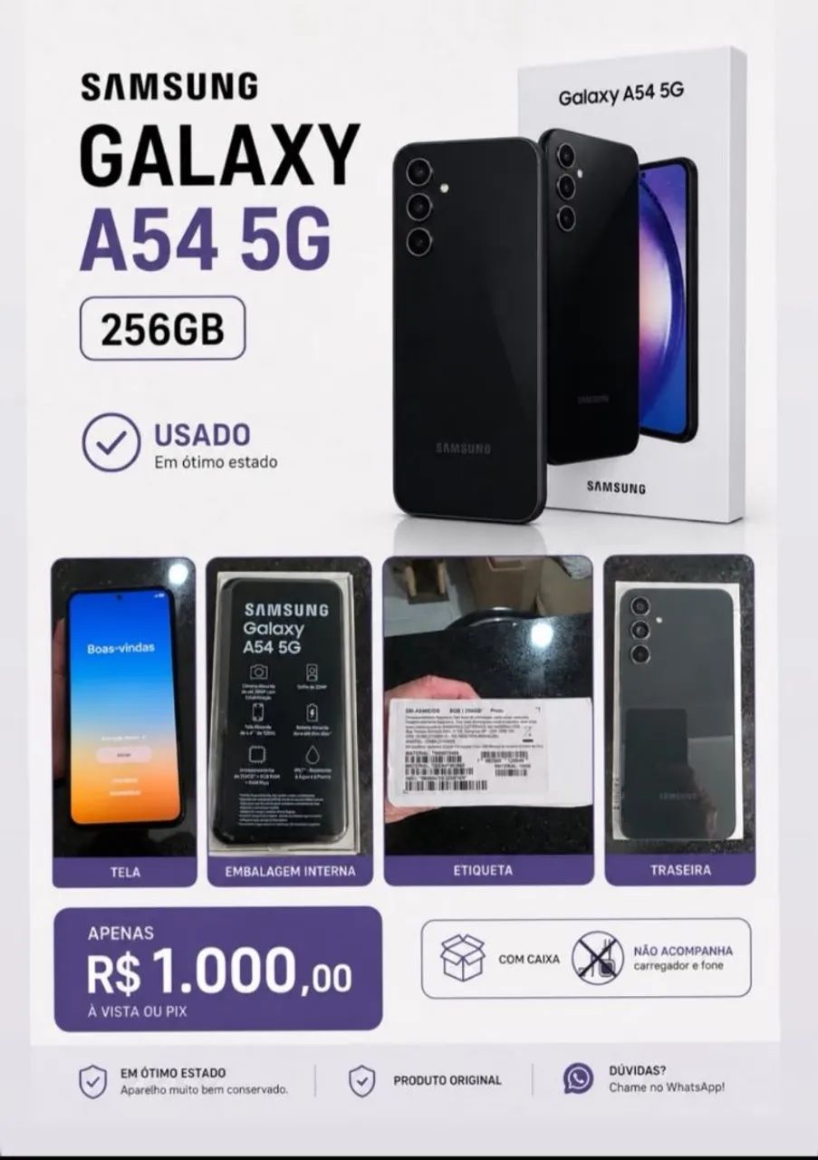 Celular sansung A54 256gb 