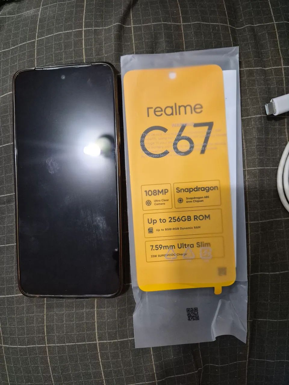 Celular Realme C67 com NFC seminovo com nota fiscal. - Foto 4