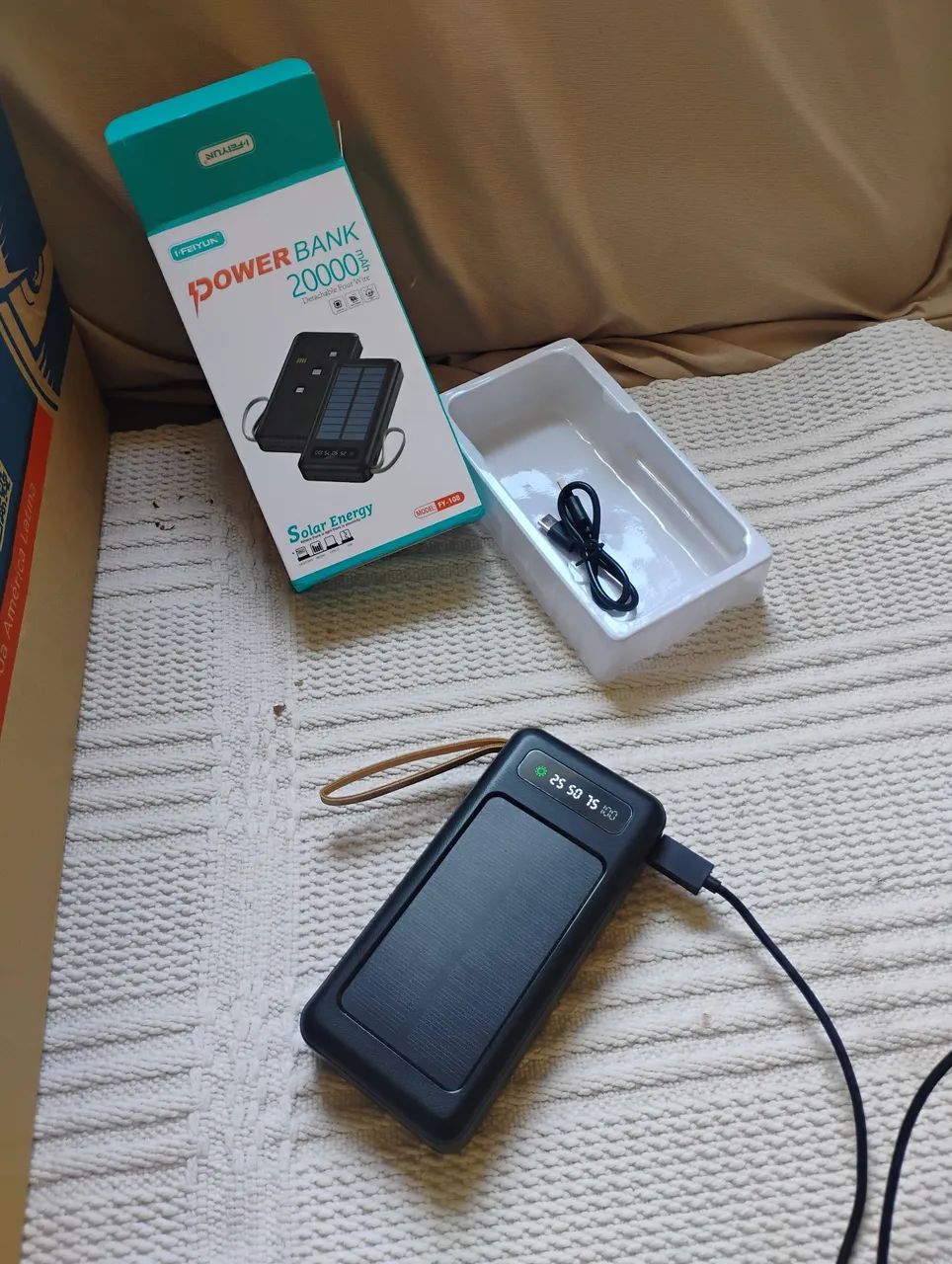 POWER BANK 20.000 MAH 5X1 + SOLAR - Foto 4