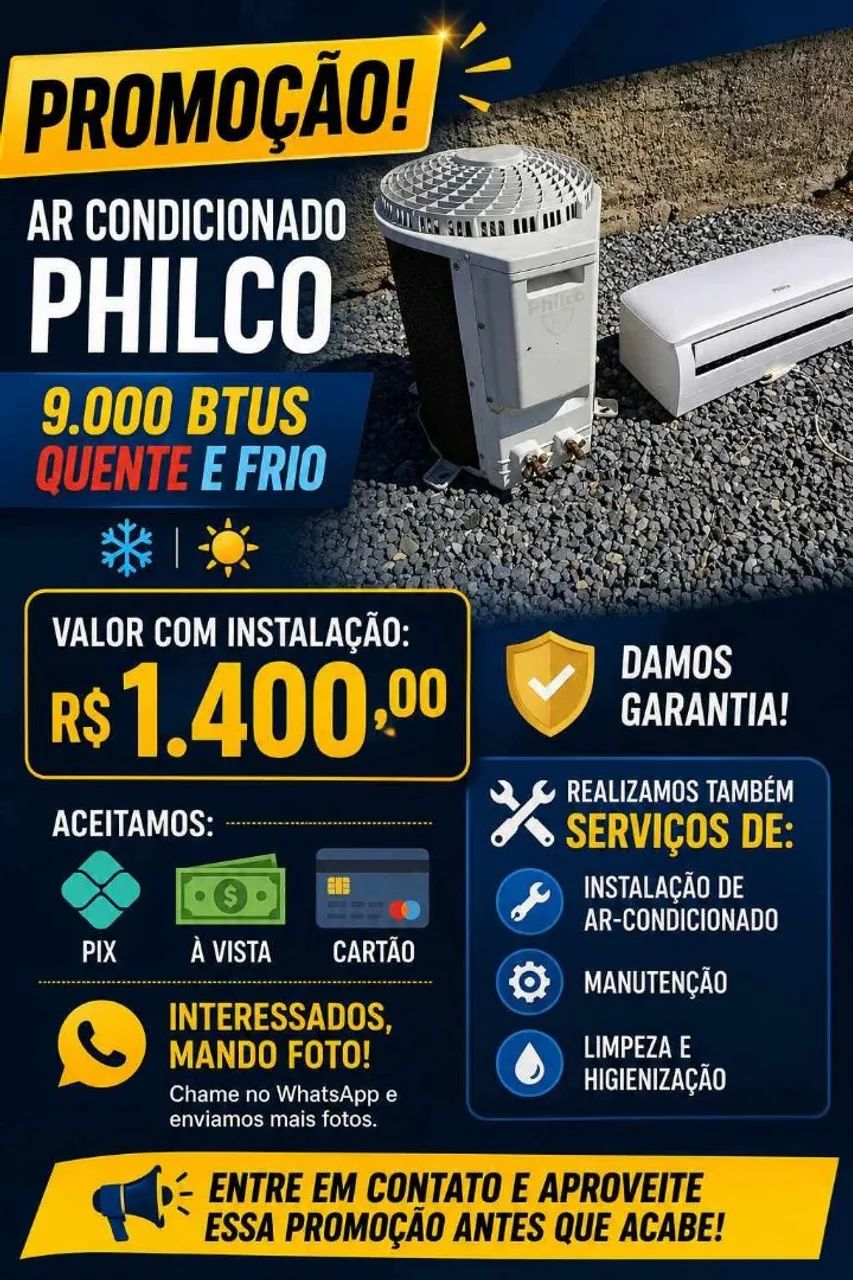 Ar condicionado com instalação 9btus - Foto 2