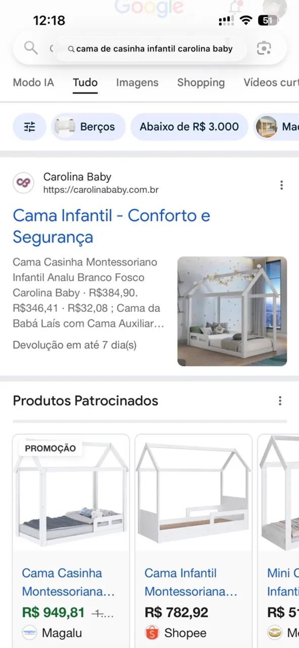 Cama casinha