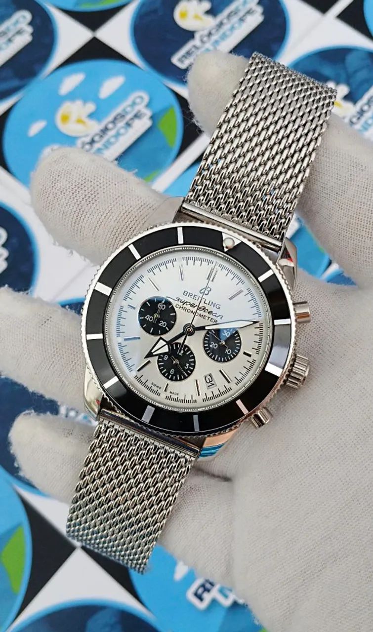 RELÓGIO BREITLING SUPER OCEAN PANDA CHNOGRAPH  - Foto 4