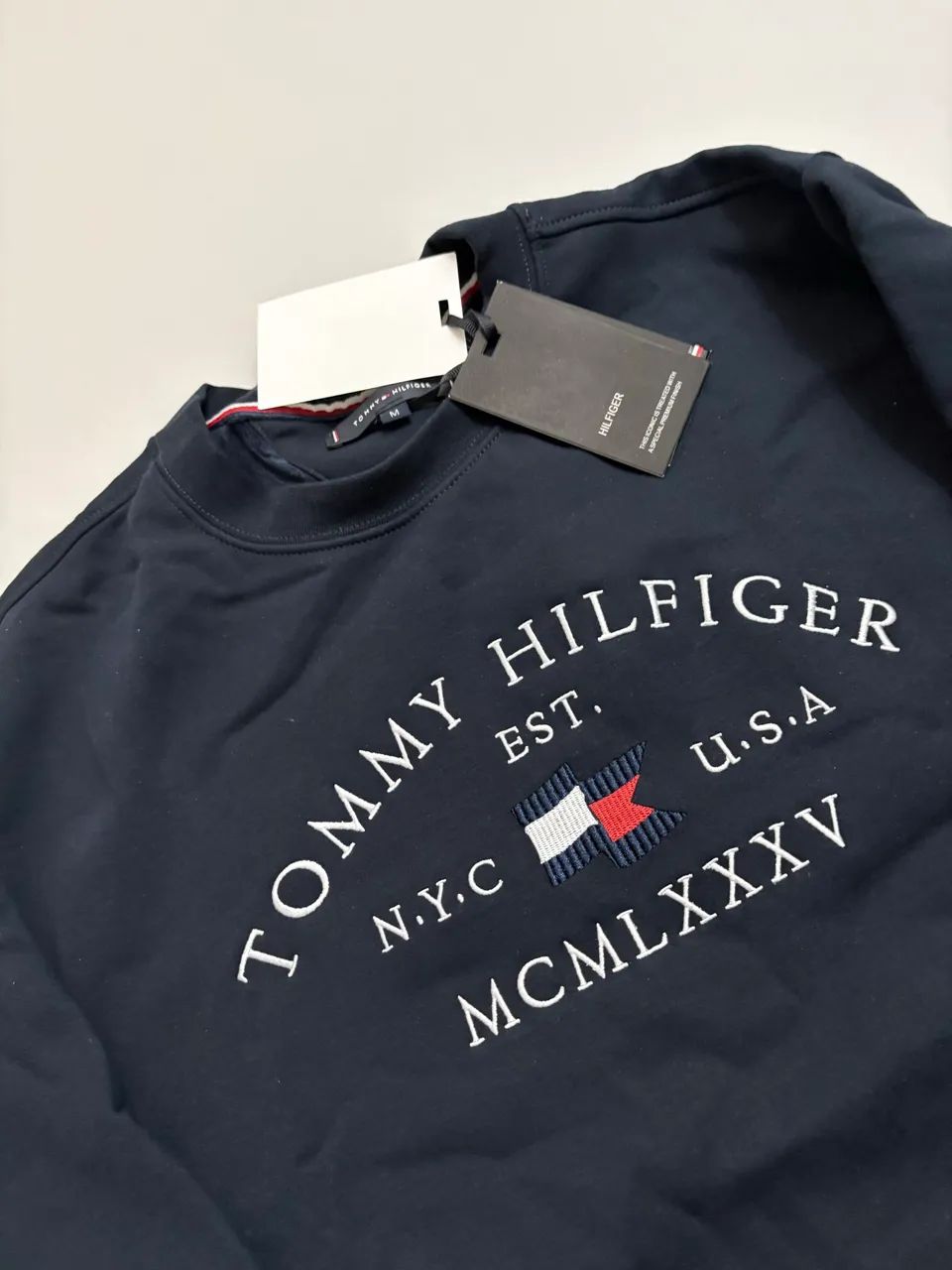 Suéter Tommy Hilfiger Masculino azul marinho  - Foto 3