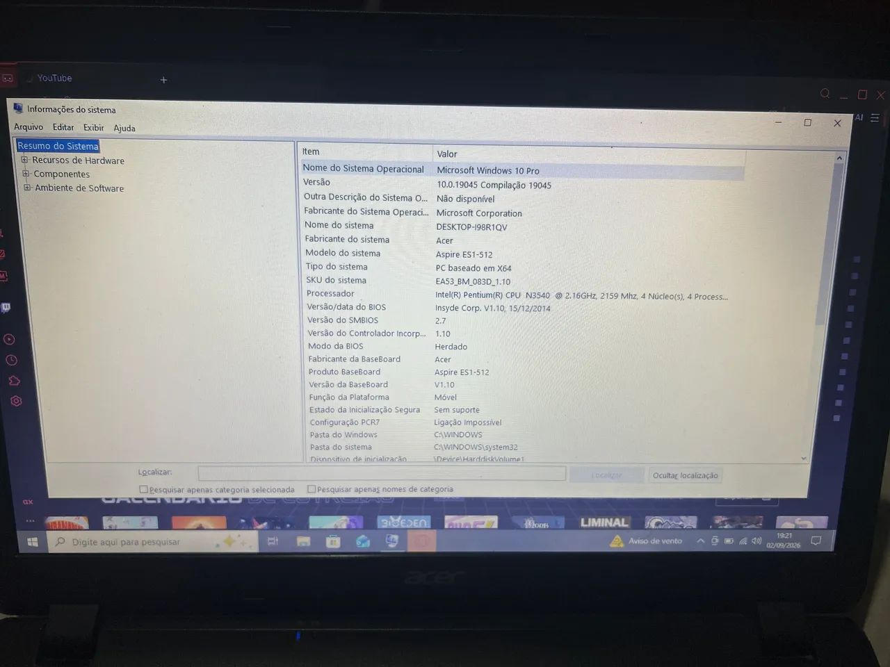 Vendo Notebook ACER 4GB RAM - Foto 3