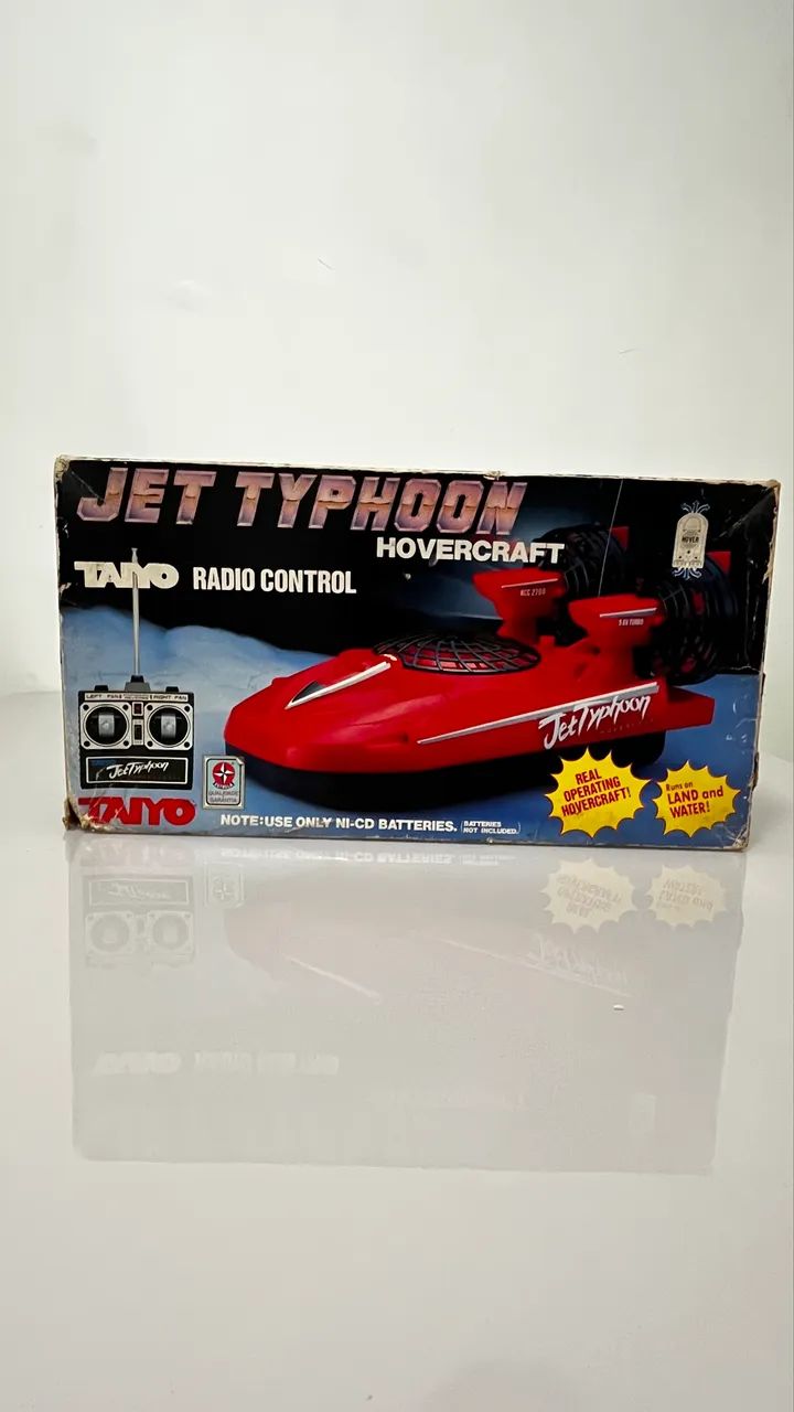 Hovercraft Jet Typhoon Taiyo Vintage Completo com Caixa e Controle - Foto 4