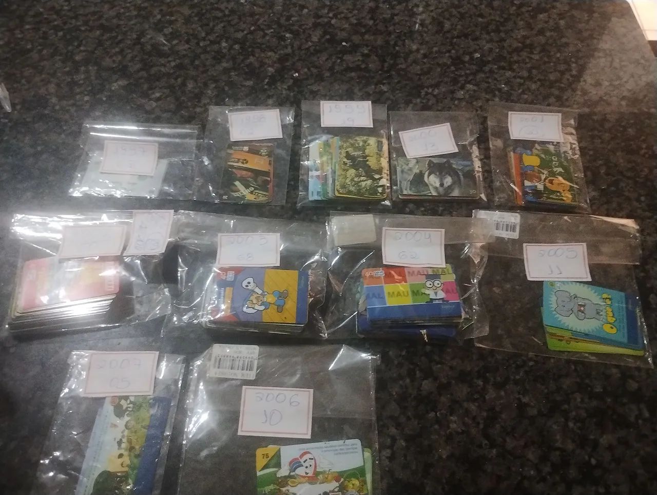 Telefônica cartões antigos